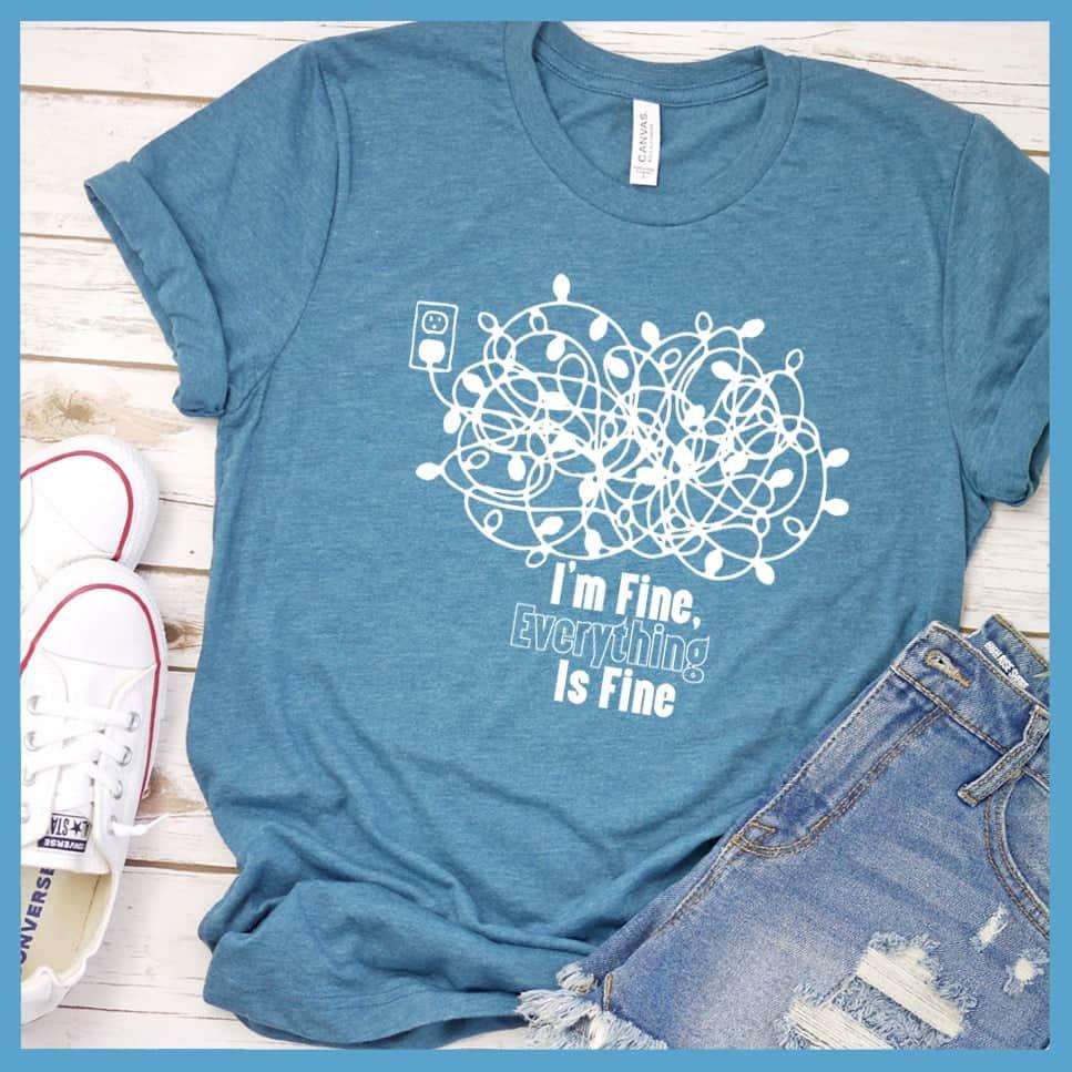 I'm Fine, Everything Is Fine Christmas Version T-Shirt - Brooke & Belle