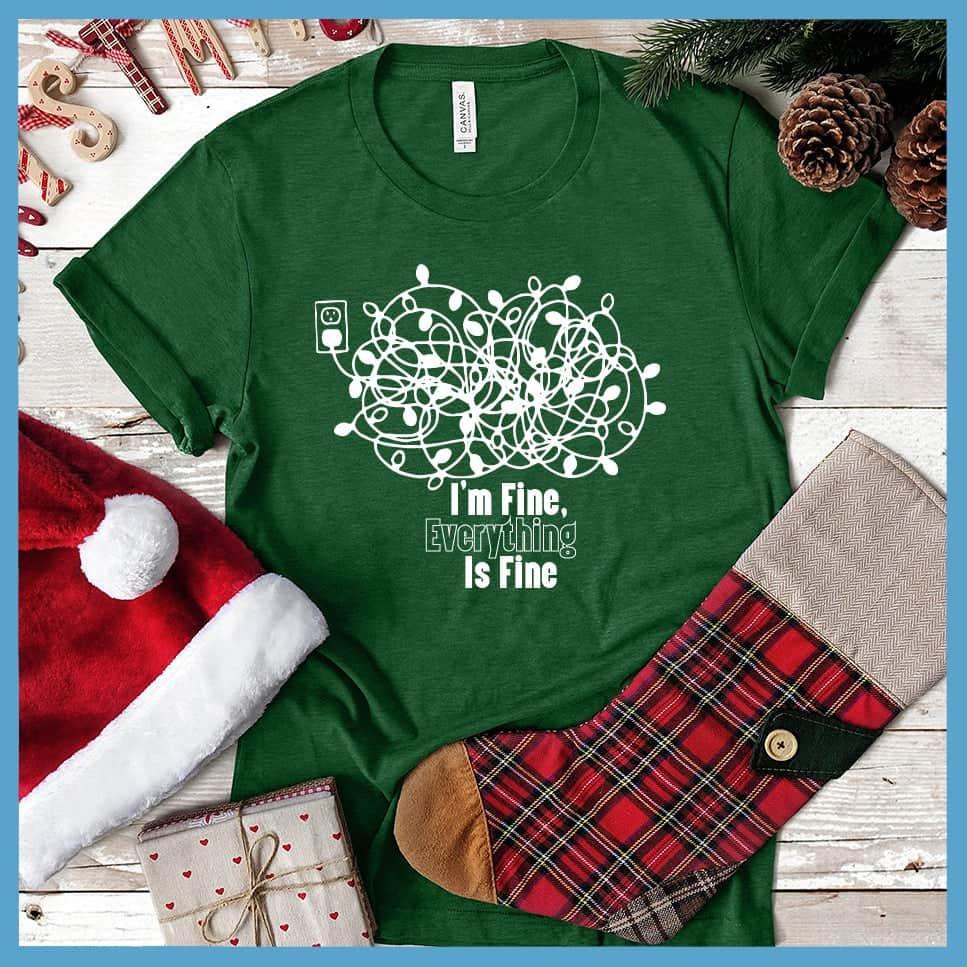 I'm Fine, Everything Is Fine Christmas Version T-Shirt - Brooke & Belle