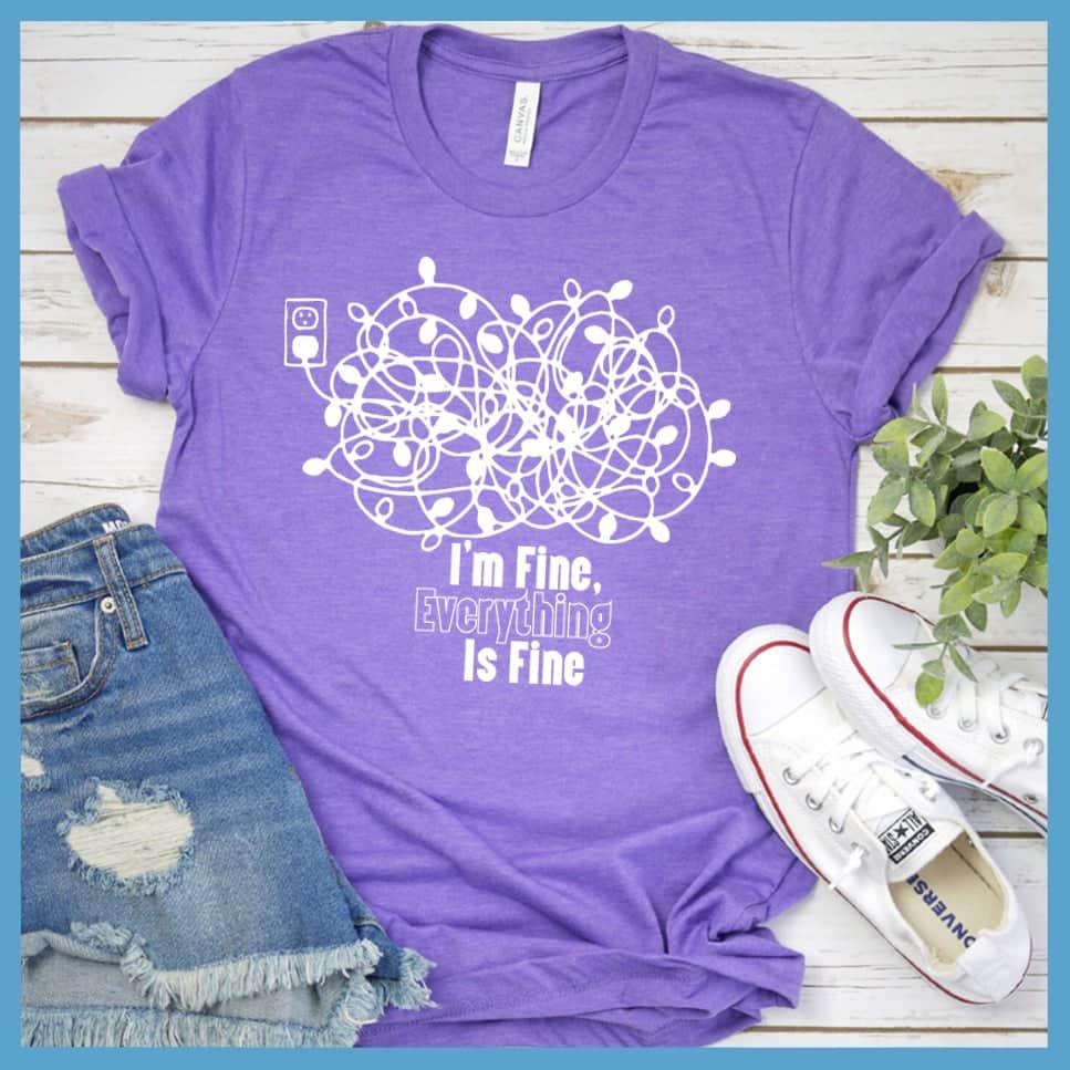 I'm Fine, Everything Is Fine Christmas Version T-Shirt - Brooke & Belle