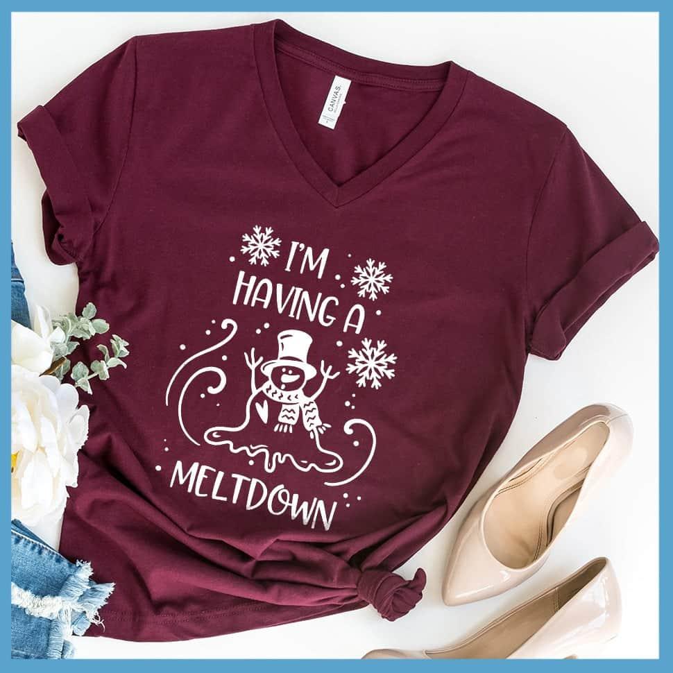 I'm Having A Meltdown V-Neck - Brooke & Belle