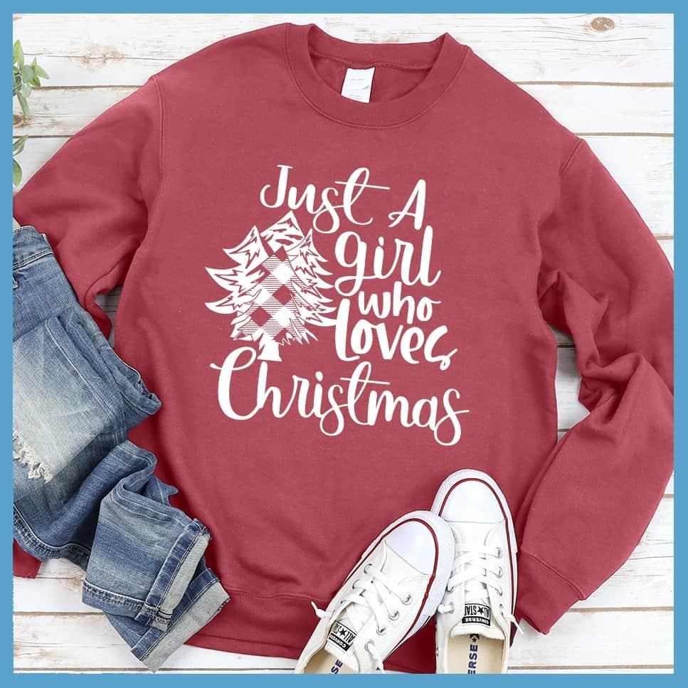 Just A Girl Who Loves Christmas Sweatshirt - Brooke & Belle