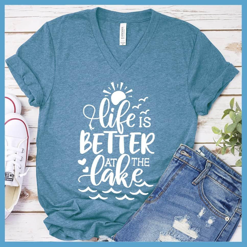 Life Is Better At The Lake V-neck - Brooke & Belle