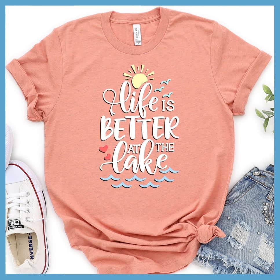 Life Is Better At The lake Colored Print T-Shirt - Brooke & Belle