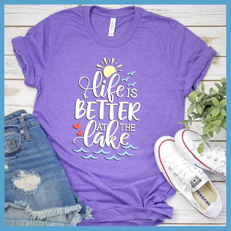 Life Is Better At The lake Colored Print T-Shirt - Brooke & Belle