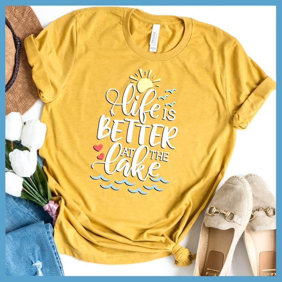 Life Is Better At The lake Colored Print T-Shirt - Brooke & Belle
