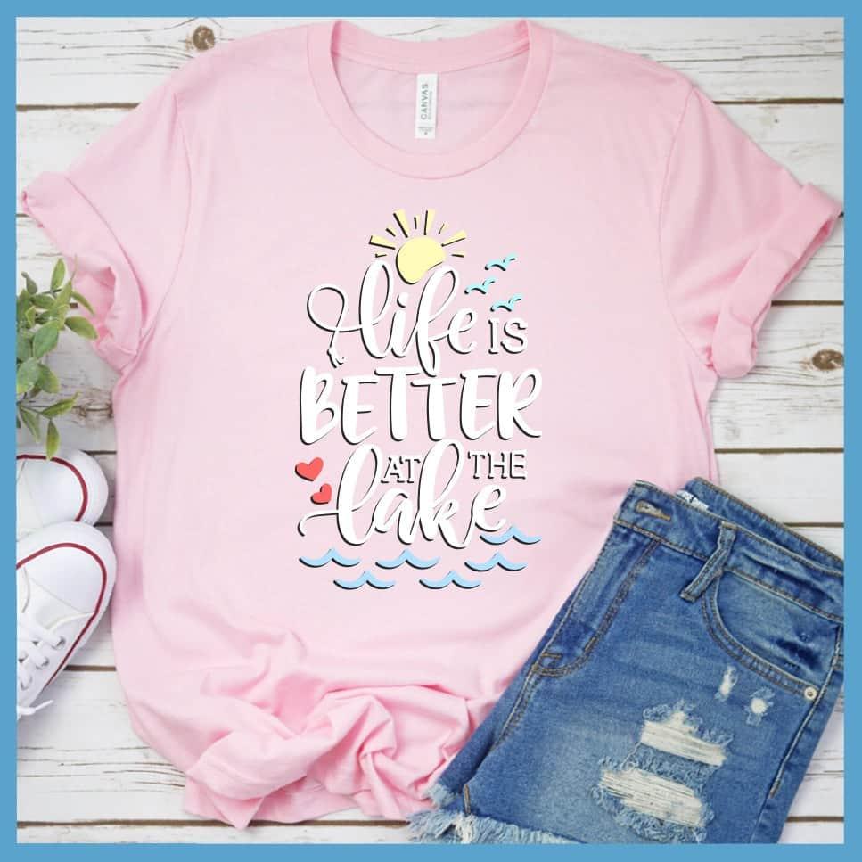 Life Is Better At The lake Colored Print T-Shirt - Brooke & Belle