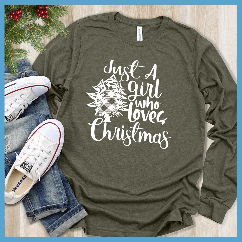 Just A Girl Who Loves Christmas Long Sleeves - Brooke & Belle
