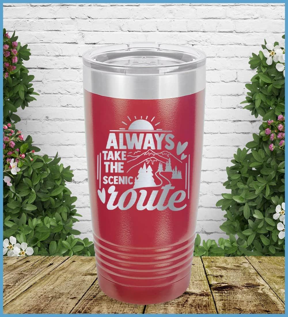 Always Take The Scenic Route Tumbler - Brooke & Belle