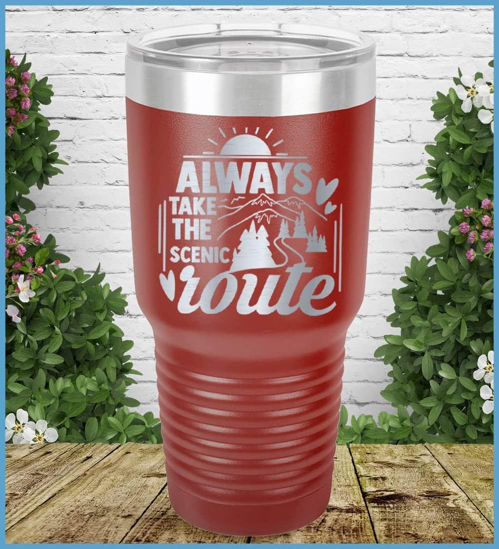 Always Take The Scenic Route Tumbler - Brooke & Belle