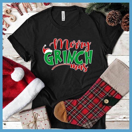 Merry Grinchmas Matching Christmas Family Colored Print T-Shirt - Brooke & Belle