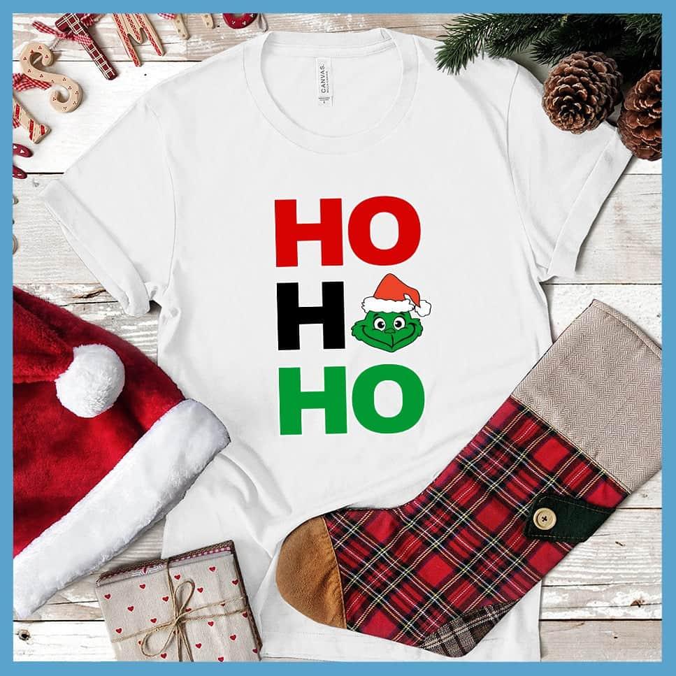 Ho Ho Ho Matching Christmas Family Colored Print T-Shirt