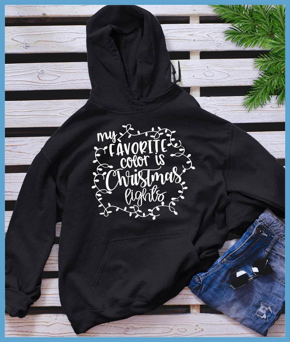 My Favorite Color Is Christmas Lights Hoodie - Brooke & Belle