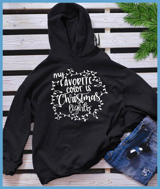 My Favorite Color Is Christmas Lights Hoodie - Brooke & Belle