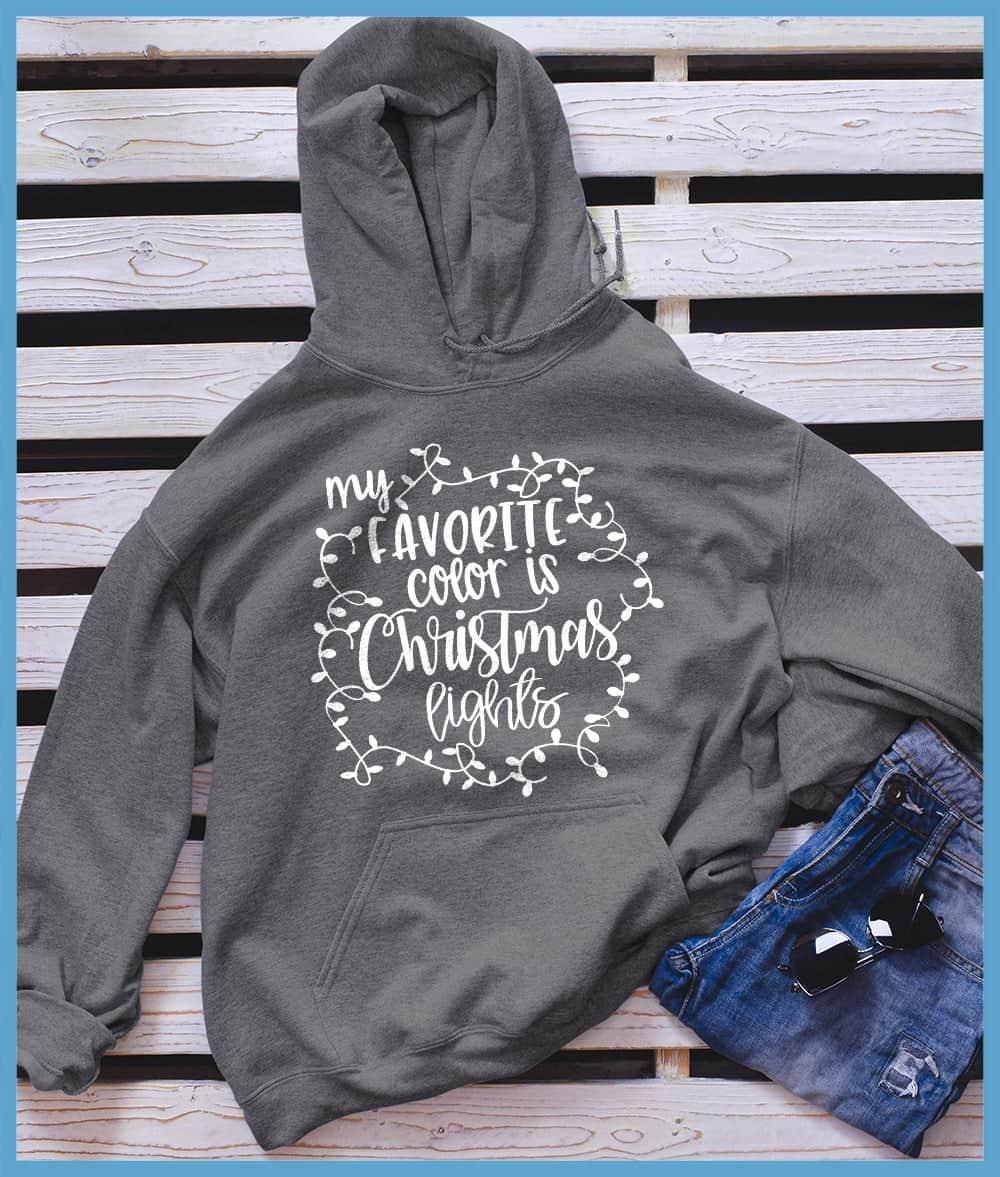 My Favorite Color Is Christmas Lights Hoodie - Brooke & Belle