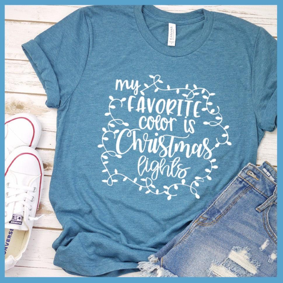 My Favorite Color Is Christmas Lights T-Shirt - Brooke & Belle
