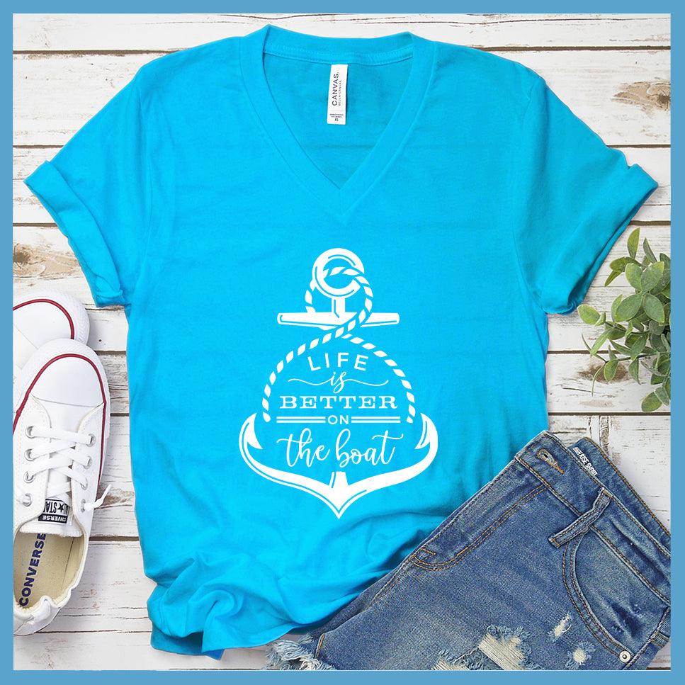 Life Is Better On The Boat V-neck - Brooke & Belle