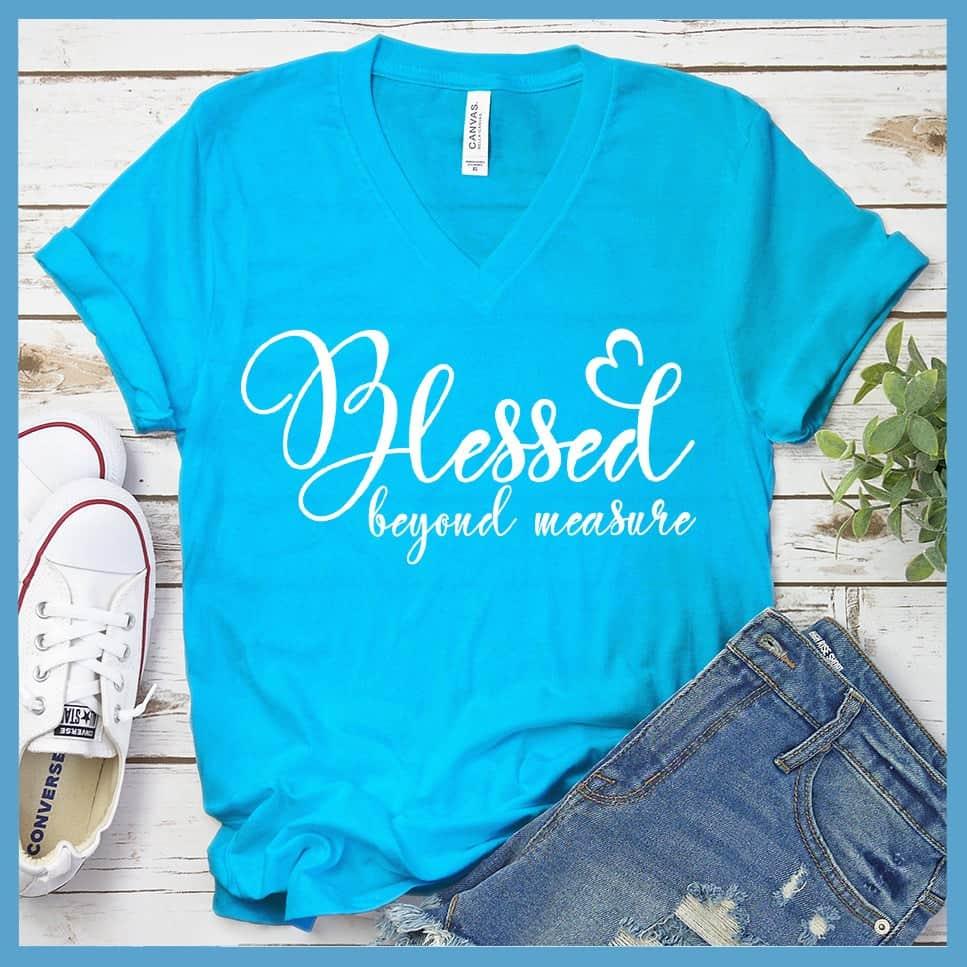 Blessed Beyond Measure V-Neck - Brooke & Belle