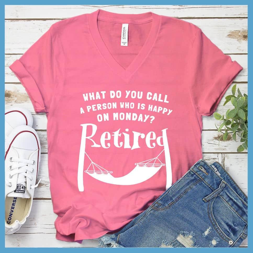 A Person Who Is Happy On Monday V-neck - Brooke & Belle