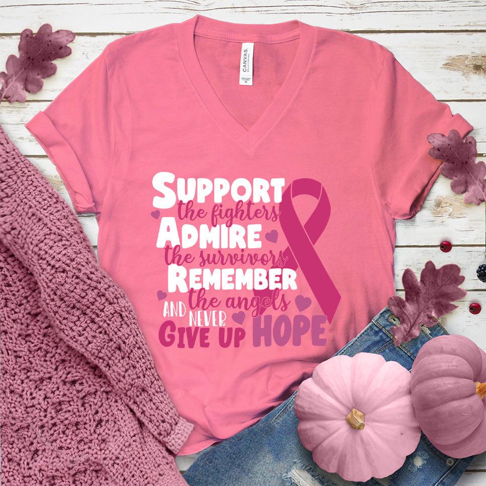 Never Give Up Hope Colored Edition V-Neck - Brooke & Belle