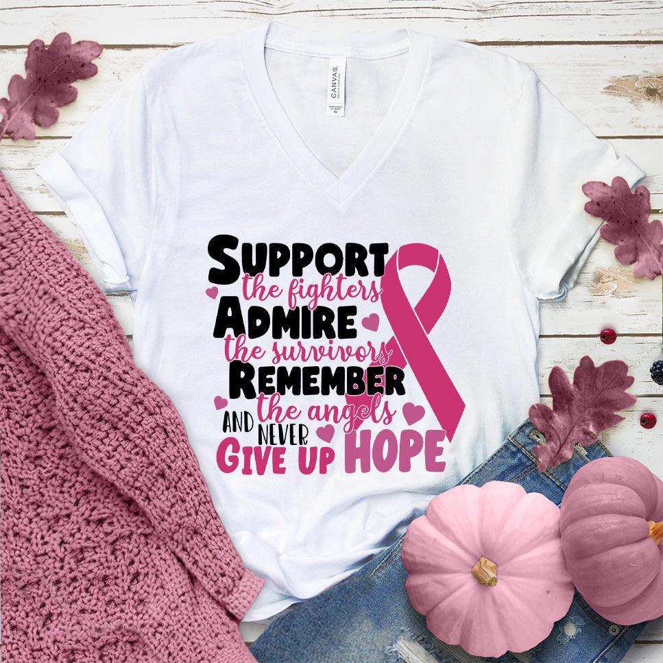 Never Give Up Hope Colored Edition V-Neck - Brooke & Belle