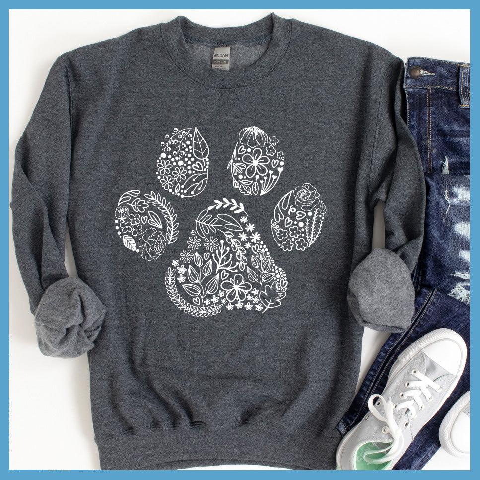 Floral Paw Sweatshirt - Brooke & Belle
