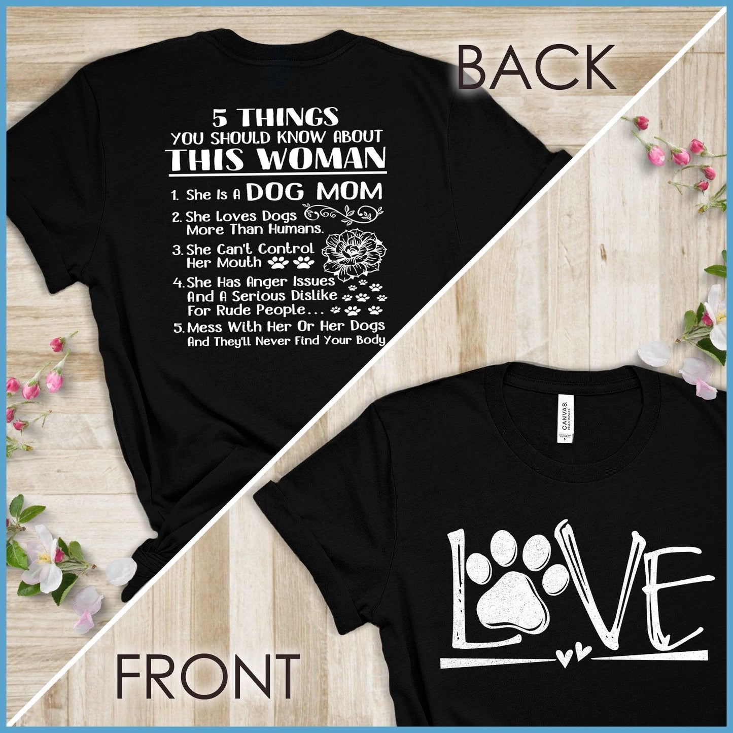 Dog Love, Proud Dog Mom Version 1 T-Shirt