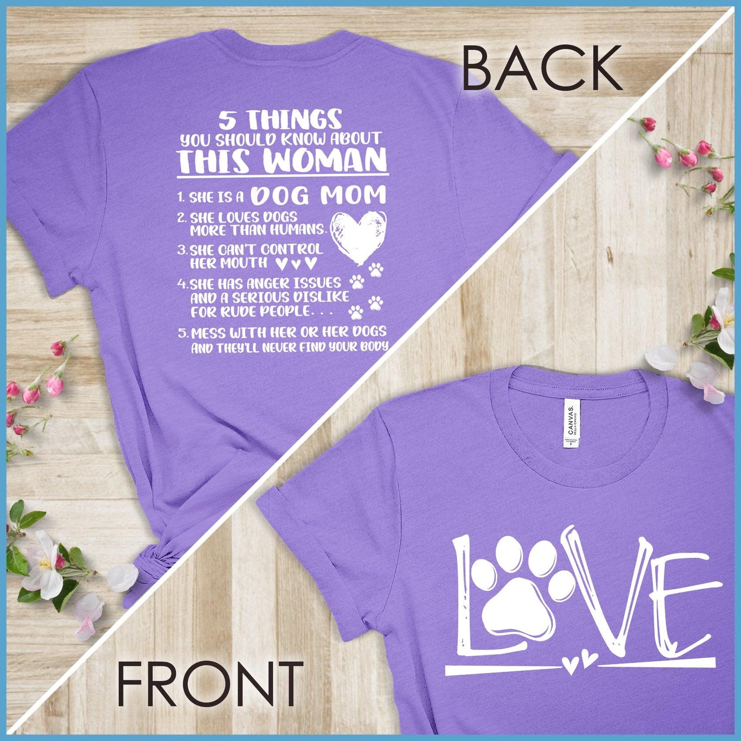 Dog Love, Proud Dog Mom Version 2 T-Shirt