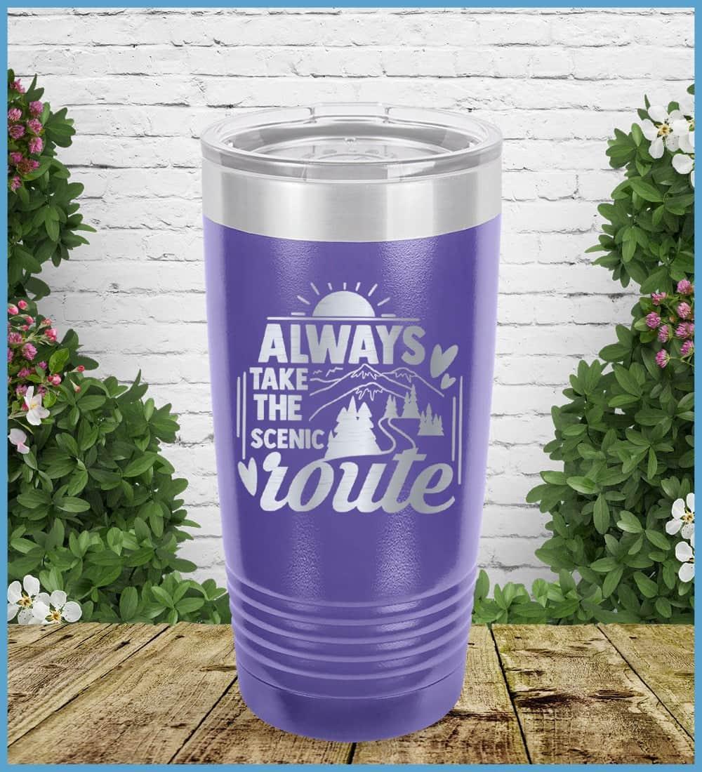 Always Take The Scenic Route Tumbler - Brooke & Belle