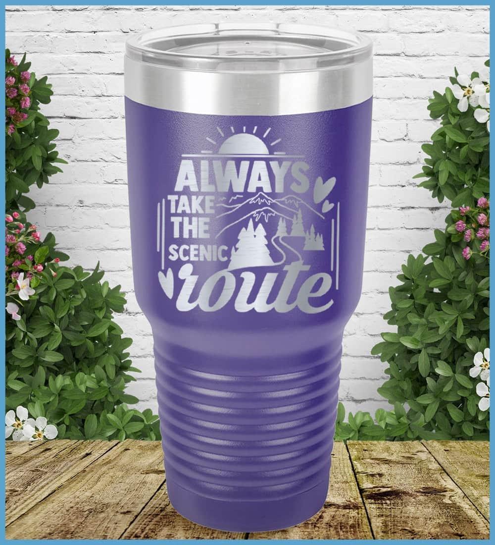 Always Take The Scenic Route Tumbler - Brooke & Belle