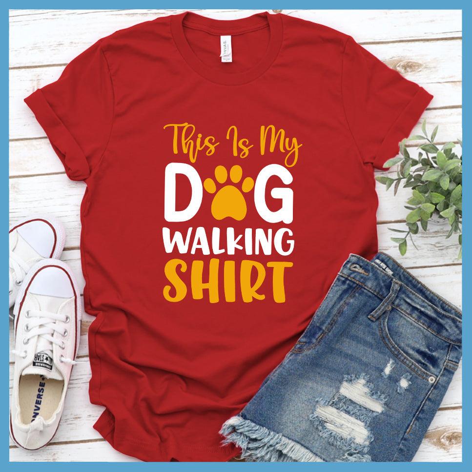 This Is My Dog Walking Shirt Colored Print T-Shirt