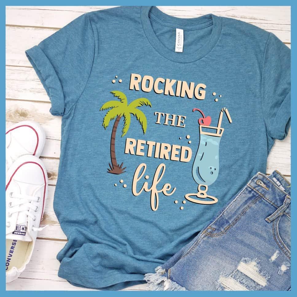 Rocking The Retired Life Colored Print T-Shirt - Brooke & Belle
