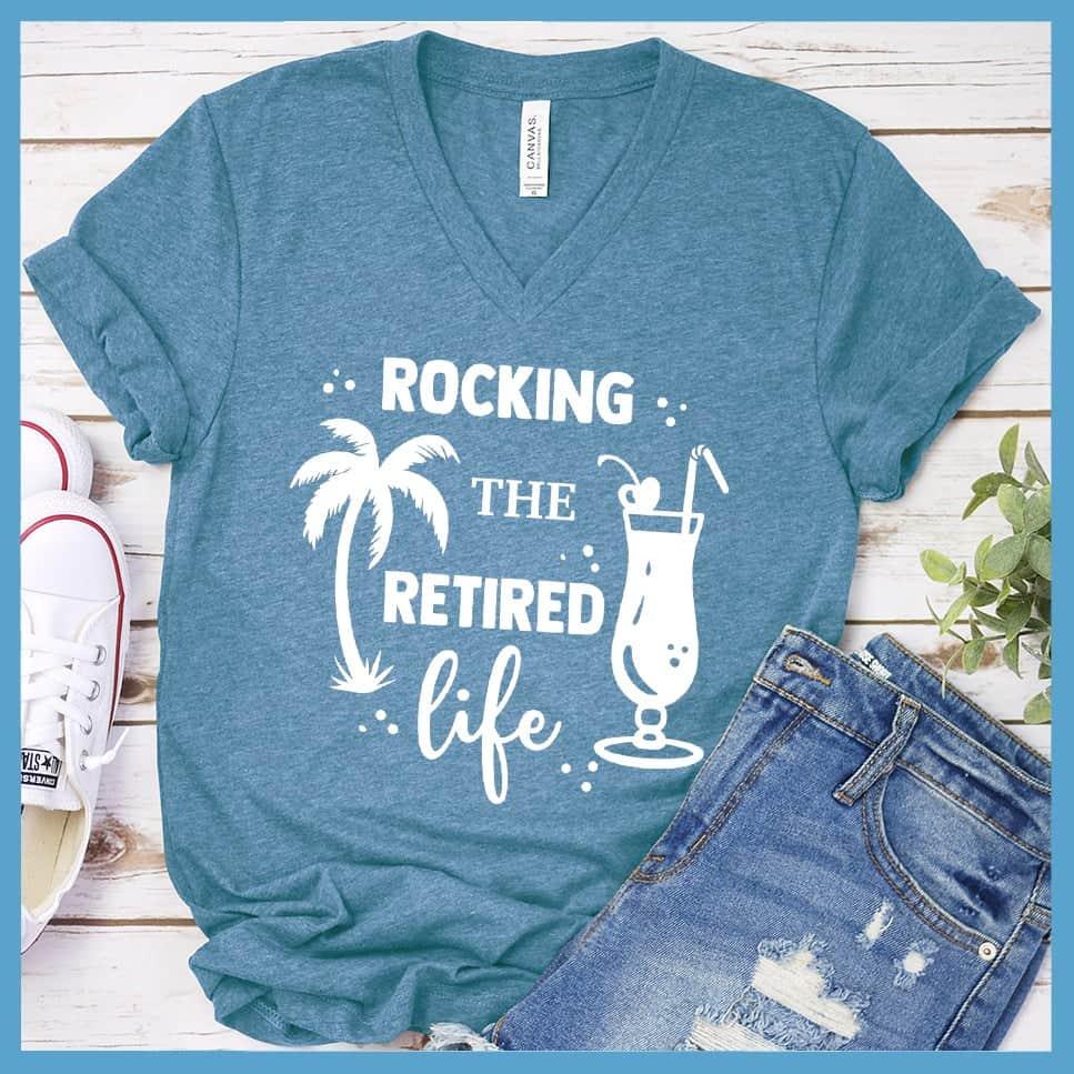 Rocking The Retired Life V-Neck - Brooke & Belle