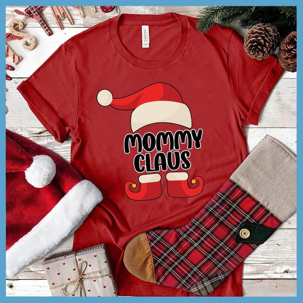 Mommy Claus Santa Family Colored Print T-Shirt - Brooke & Belle