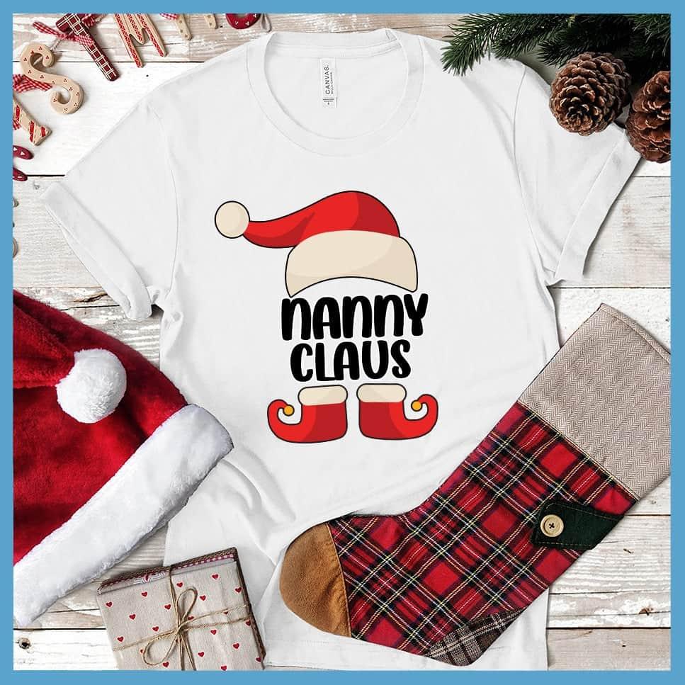 Nanny Claus Santa Family Colored Print T-Shirt