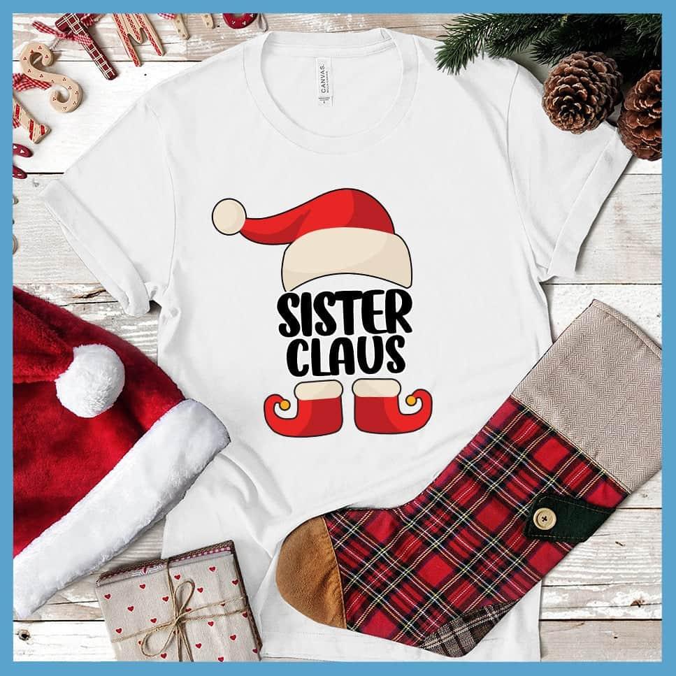 Sister Claus Santa Family Colored Print T-Shirt