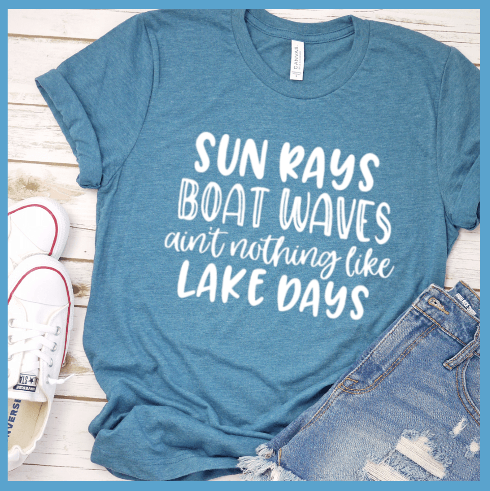 Sun Rays Boat Waves T-Shirt - Brooke & Belle