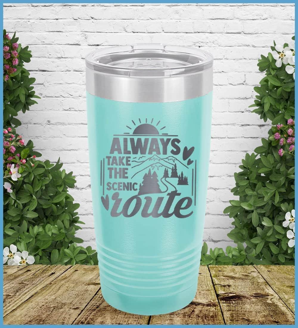 Always Take The Scenic Route Tumbler - Brooke & Belle