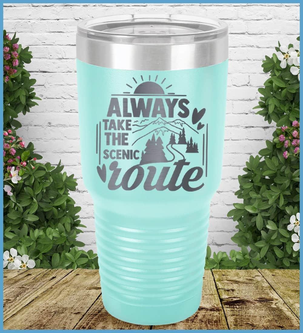 Always Take The Scenic Route Tumbler - Brooke & Belle