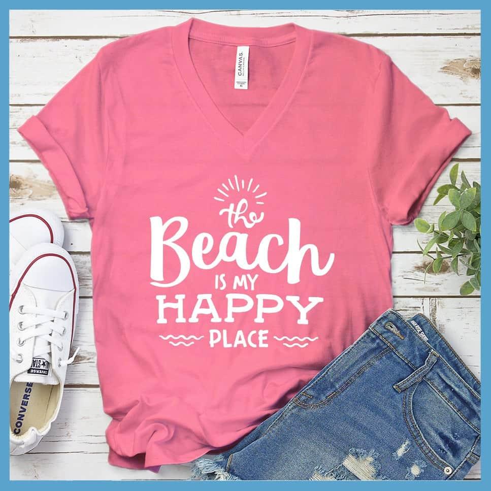 The Beach Is My Happy Place V-neck