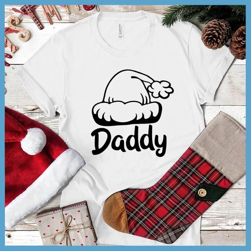 Daddy's Santa Hat Matching Family Christmas T-Shirt