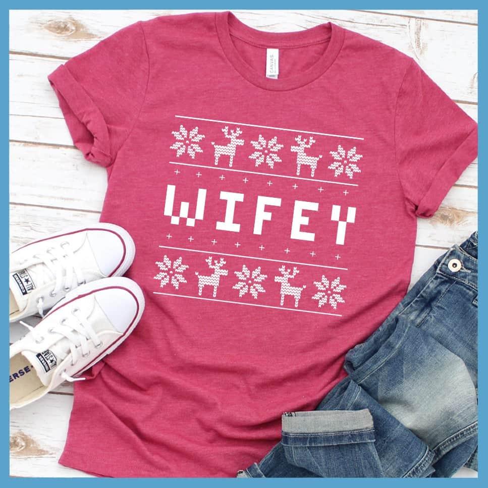 Wifey Christmas Couple T-Shirt