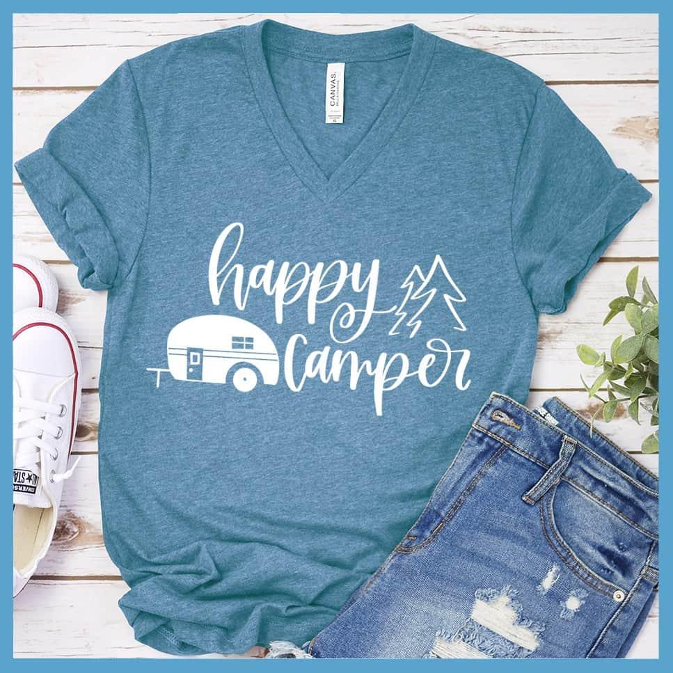 Happy Camper V-neck - Brooke & Belle