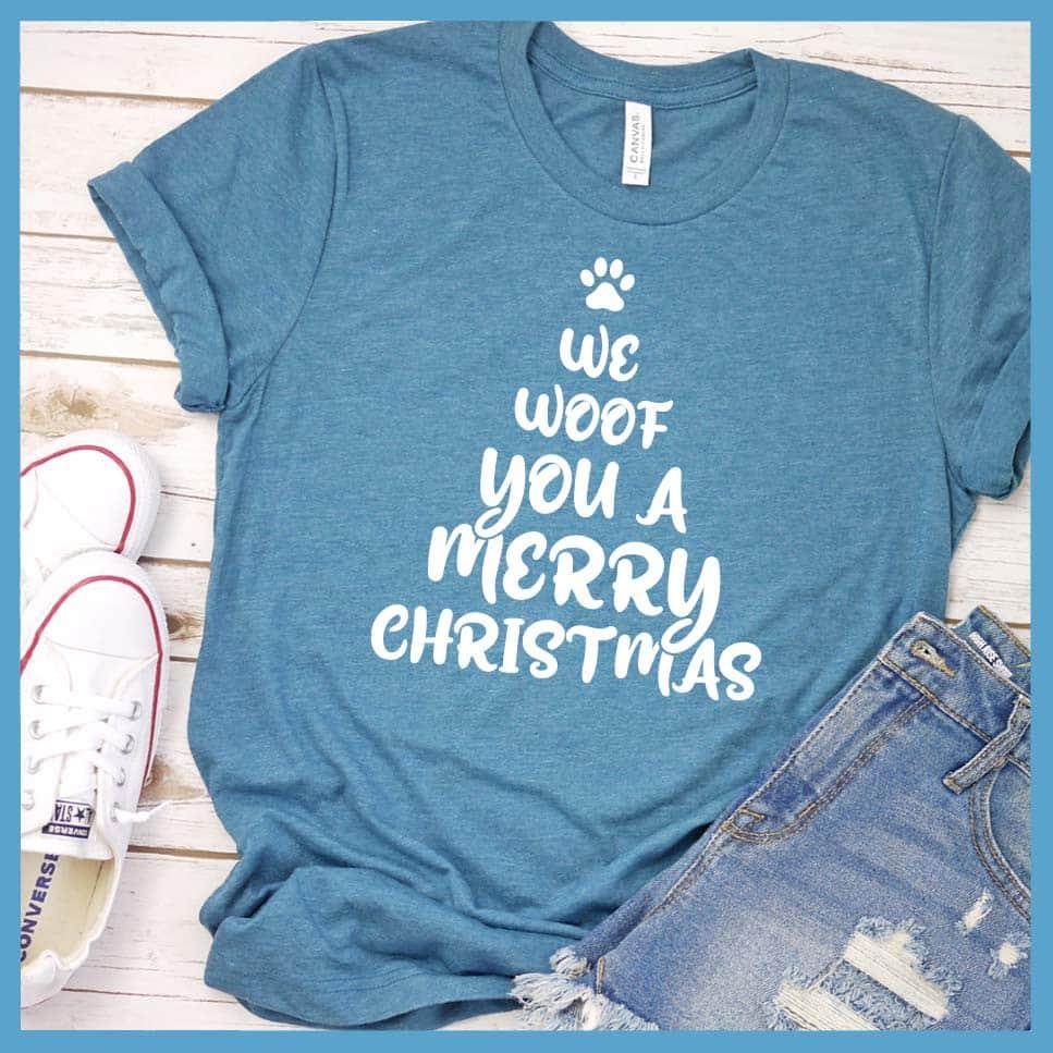 We Woof You A Merry Christmas Version 2 T-Shirt - Brooke & Belle