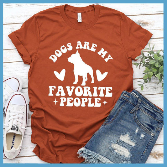 Dogs Are My Favorite People Retro T-Shirt - Brooke & Belle