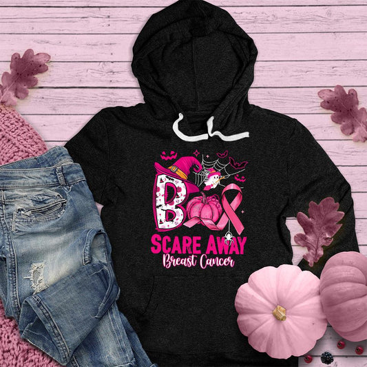 Boo Scare Away Breast Cancer Hoodie Colored Edition - Brooke & Belle