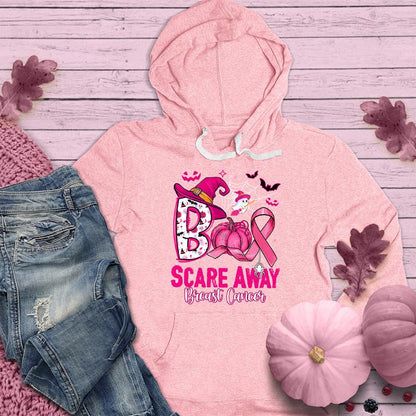 Boo Scare Away Breast Cancer Hoodie Colored Edition