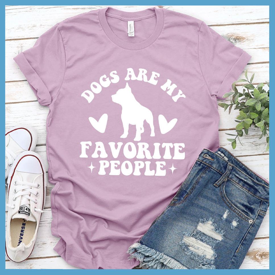 Dogs Are My Favorite People Retro T-Shirt