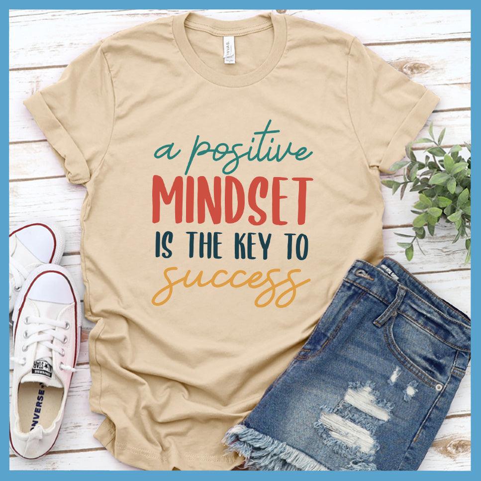 A Positive Mindset Is The Key T-Shirt Colored Edition - Brooke & Belle