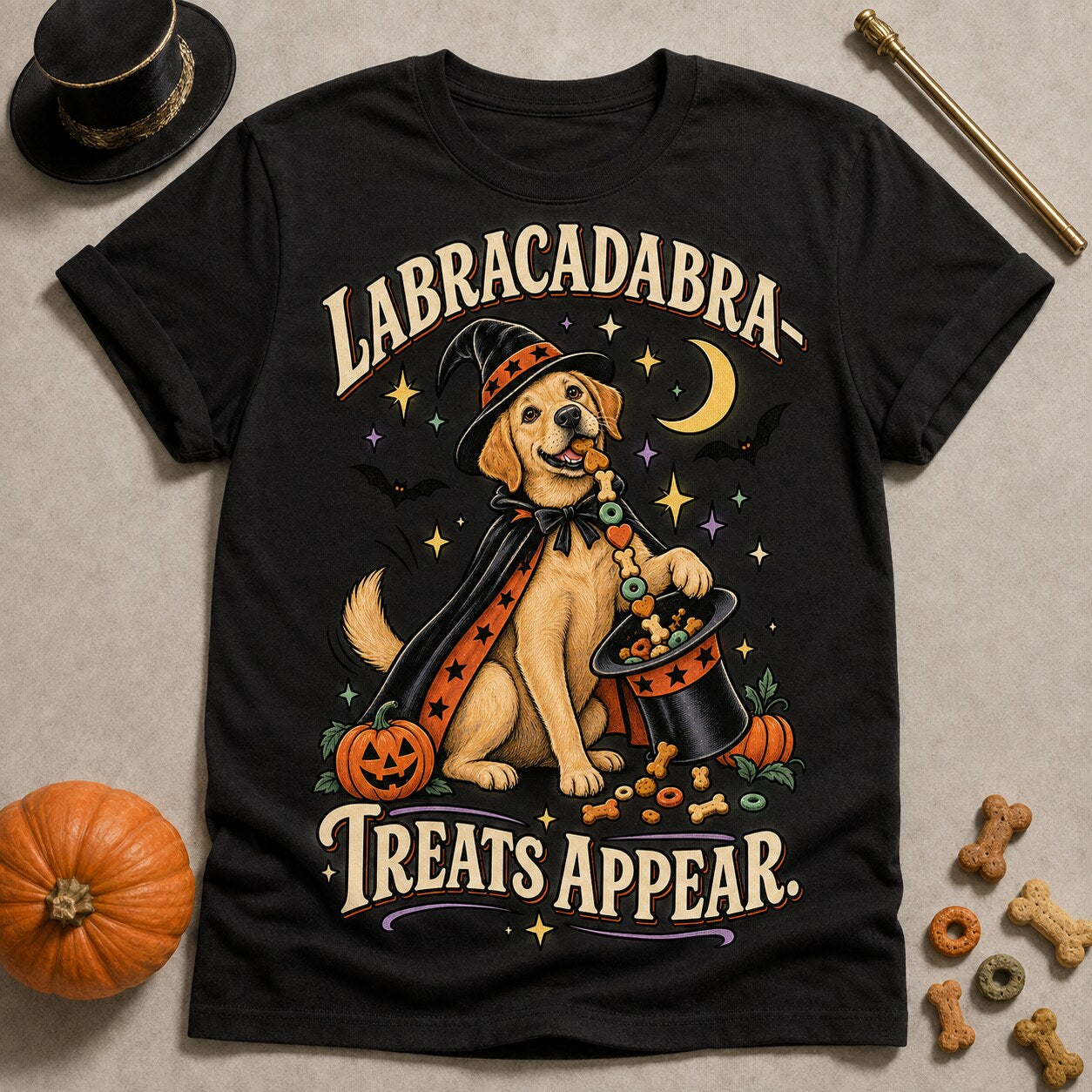 Treats Appear T-shirt - Black - Brooke & Belle