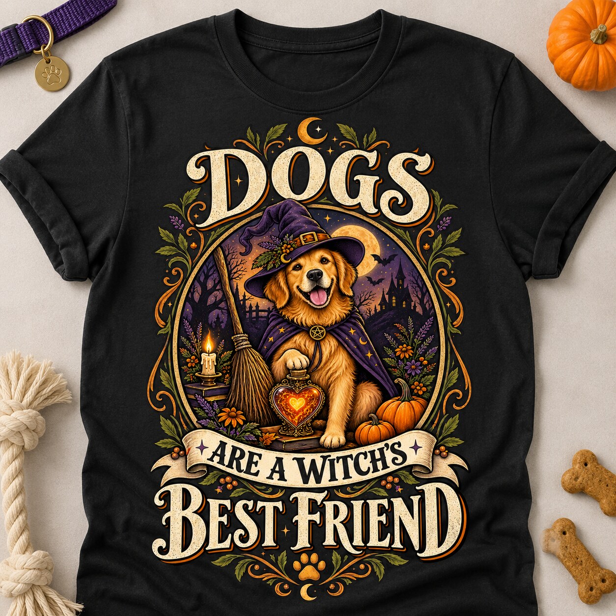 Witch's Best Friend T-shirt - Black - Brooke & Belle